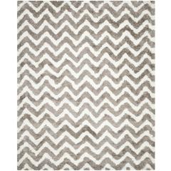 SG-BSG-Barcelona Shag, IVORY / SILVER, 9' X 12', Area Rug, BSG320A-9