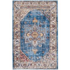 BRISTOL, BLUE / IVORY, 6' X 9', Area Rug, BTL349C-6