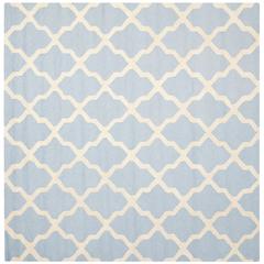 CAMBRIDGE, LIGHT BLUE / IVORY, 8' X 8' Square, Area Rug, CAM121A-8SQ