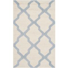 CAMBRIDGE, IVORY / LIGHT BLUE, 2'-6" X 4', Area Rug, CAM121F-24