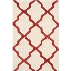 CAMBRIDGE, IVORY / RUST, 2'-6" X 4', Area Rug, CAM121I-24