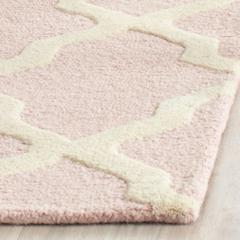 CAMBRIDGE, LIGHT PINK / IVORY, 2'-6" X 12', Area Rug, CAM121M-212