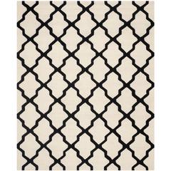 CAMBRIDGE, IVORY / BLACK, 8' X 10', Area Rug, CAM121W-8