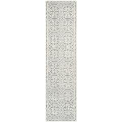 CAMBRIDGE, SILVER / IVORY, 2'-6" X 12', Area Rug, CAM123D-212