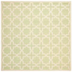 CAMBRIDGE, LIGHT GREEN / IVORY, 8' X 8' Square, Area Rug, CAM125B-8SQ