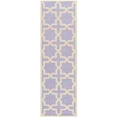 CAMBRIDGE, LAVANDER / IVORY, 2'-6" X 12', Area Rug, CAM125C-212