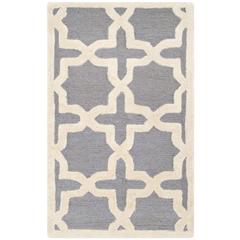 CAMBRIDGE, SILVER / IVORY, 2'-6" X 4', Area Rug, CAM125D-24