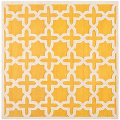 CAMBRIDGE, GOLD / IVORY, 4' X 4' Square, Area Rug, CAM125Q-4SQ