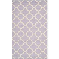 CAMBRIDGE, LAVANDER / IVORY, 4' X 6', Area Rug, CAM130C-4