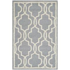 CAMBRIDGE, SILVER / IVORY, 2'-6" X 4', Area Rug, CAM131D-24