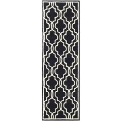 CAMBRIDGE, BLACK / IVORY, 2'-6" X 4', Area Rug, CAM131E-24