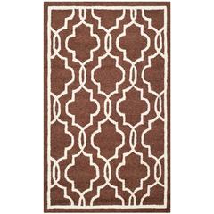 CAMBRIDGE, DARK BROWN / IVORY, 3' X 5', Area Rug, CAM131H-3
