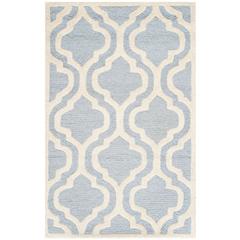 CAMBRIDGE, LIGHT BLUE / IVORY, 2'-6" X 4', Area Rug, CAM132A-24