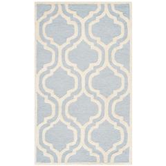 CAMBRIDGE, LIGHT BLUE / IVORY, 4' X 6', Area Rug, CAM132A-4