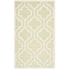 CAMBRIDGE, LIGHT GREEN / IVORY, 3' X 5', Area Rug, CAM132B-3