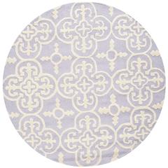 CAMBRIDGE, LAVANDER / IVORY, 6' X 6' Round, Area Rug, CAM133C-6R