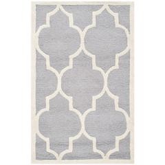 CAMBRIDGE, SILVER / IVORY, 2'-6" X 4', Area Rug, CAM134D-24