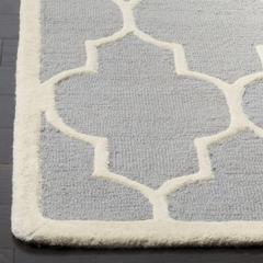 CAMBRIDGE, SILVER / IVORY, 6' X 9', Area Rug, CAM134D-6