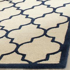 CAMBRIDGE, IVORY / NAVY, 4' X 6', Area Rug, CAM134Z-4