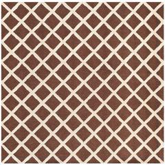 CAMBRIDGE, DARK BROWN / IVORY, 8' X 8' Square, Area Rug, CAM135H-8SQ