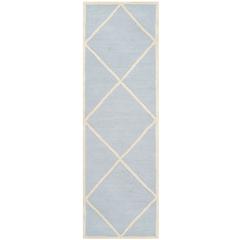 CAMBRIDGE, LIGHT BLUE / IVORY, 2'-6" X 6', Area Rug, CAM136A-26