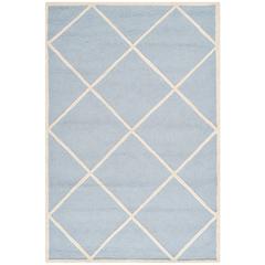 CAMBRIDGE, LIGHT BLUE / IVORY, 4' X 6', Area Rug, CAM136A-4