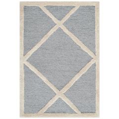 CAMBRIDGE, SILVER / IVORY, 3' X 5', Area Rug, CAM136D-3