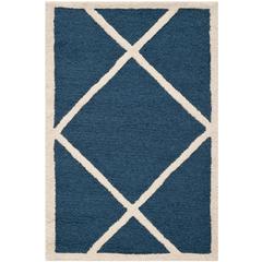 CAMBRIDGE, NAVY / IVORY, 3' X 5', Area Rug, CAM136G-3