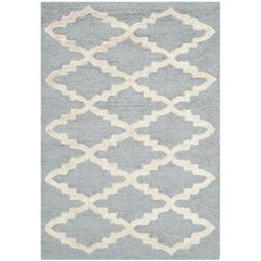 CAMBRIDGE, SILVER / IVORY, 3' X 5', Area Rug, CAM137D-3
