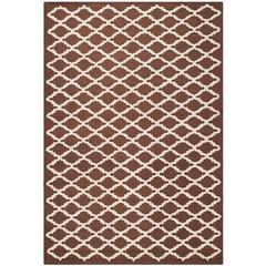 CAMBRIDGE, DARK BROWN / IVORY, 6' X 9', Area Rug, CAM137H-6