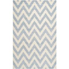 CAMBRIDGE, LIGHT BLUE / IVORY, 10' X 14', Area Rug, CAM139A-10