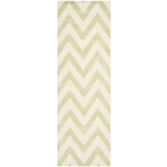 CAMBRIDGE, LIGHT GREEN / IVORY, 2'-6" X 6', Area Rug, CAM139B-26