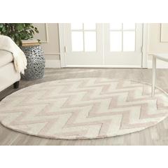 CAMBRIDGE, LIGHT PINK / IVORY, 6' X 6' Round, Area Rug, CAM139M-6R
