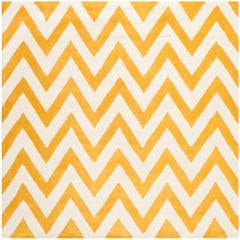 CAMBRIDGE, GOLD / IVORY, 8' X 8' Square, Area Rug, CAM139Q-8SQ