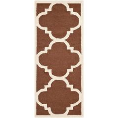 CAMBRIDGE, DARK BROWN / IVORY, 2'-6" X 8', Area Rug, CAM140H-28