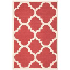 CAMBRIDGE, RUST / IVORY, 4' X 6', Area Rug, CAM140L-4