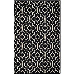 CAMBRIDGE, BLACK / IVORY, 5' X 8', Area Rug, CAM141E-5