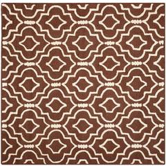CAMBRIDGE, DARK BROWN / IVORY, 8' X 8' Square, Area Rug, CAM141H-8SQ