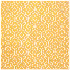 CAMBRIDGE, GOLD / IVORY, 8' X 8' Square, Area Rug, CAM141Q-8SQ