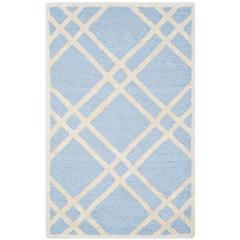 CAMBRIDGE, LIGHT BLUE / IVORY, 2'-6" X 4', Area Rug, CAM142A-24