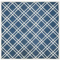 CAMBRIDGE, NAVY BLUE / IVORY, 8' X 8' Square, Area Rug, CAM142G-8SQ