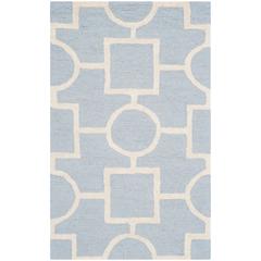 CAMBRIDGE, LIGHT BLUE / IVORY, 2'-6" X 4', Area Rug, CAM143A-24