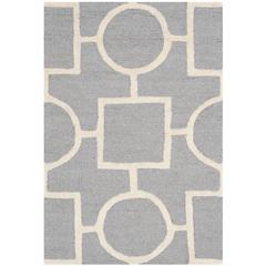 CAMBRIDGE, SILVER / IVORY, 2'-6" X 4', Area Rug, CAM143D-24
