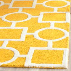 CAMBRIDGE, GOLD / IVORY, 6' X 9', Area Rug, CAM143Q-6
