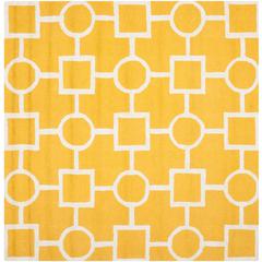 CAMBRIDGE, GOLD / IVORY, 8' X 8' Square, Area Rug, CAM143Q-8SQ