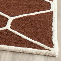 CAMBRIDGE, DARK BROWN / IVORY, 6' X 9', Area Rug, CAM144H-6