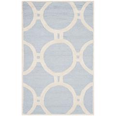 CAMBRIDGE, LIGHT BLUE / IVORY, 2'-6" X 4', Area Rug, CAM145A-24