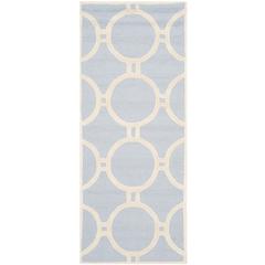 CAMBRIDGE, LIGHT BLUE / IVORY, 3' X 5', Area Rug, CAM145A-3