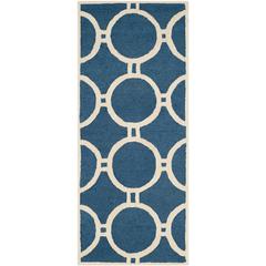 CAMBRIDGE, NAVY BLUE / IVORY, 3' X 5', Area Rug, CAM145G-3