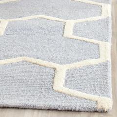 CAMBRIDGE, LIGHT BLUE / IVORY, 6' X 9', Area Rug, CAM146A-6